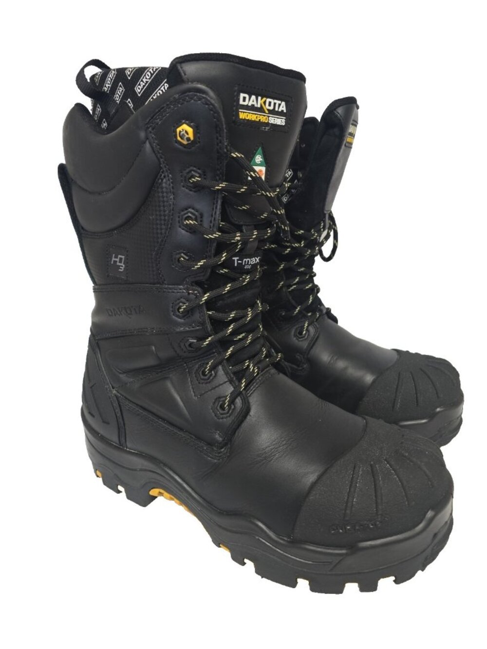 DAKOTA Men's 8901 Composite Toe Composite Plate HD3 Waterproof Boots Black 13M
